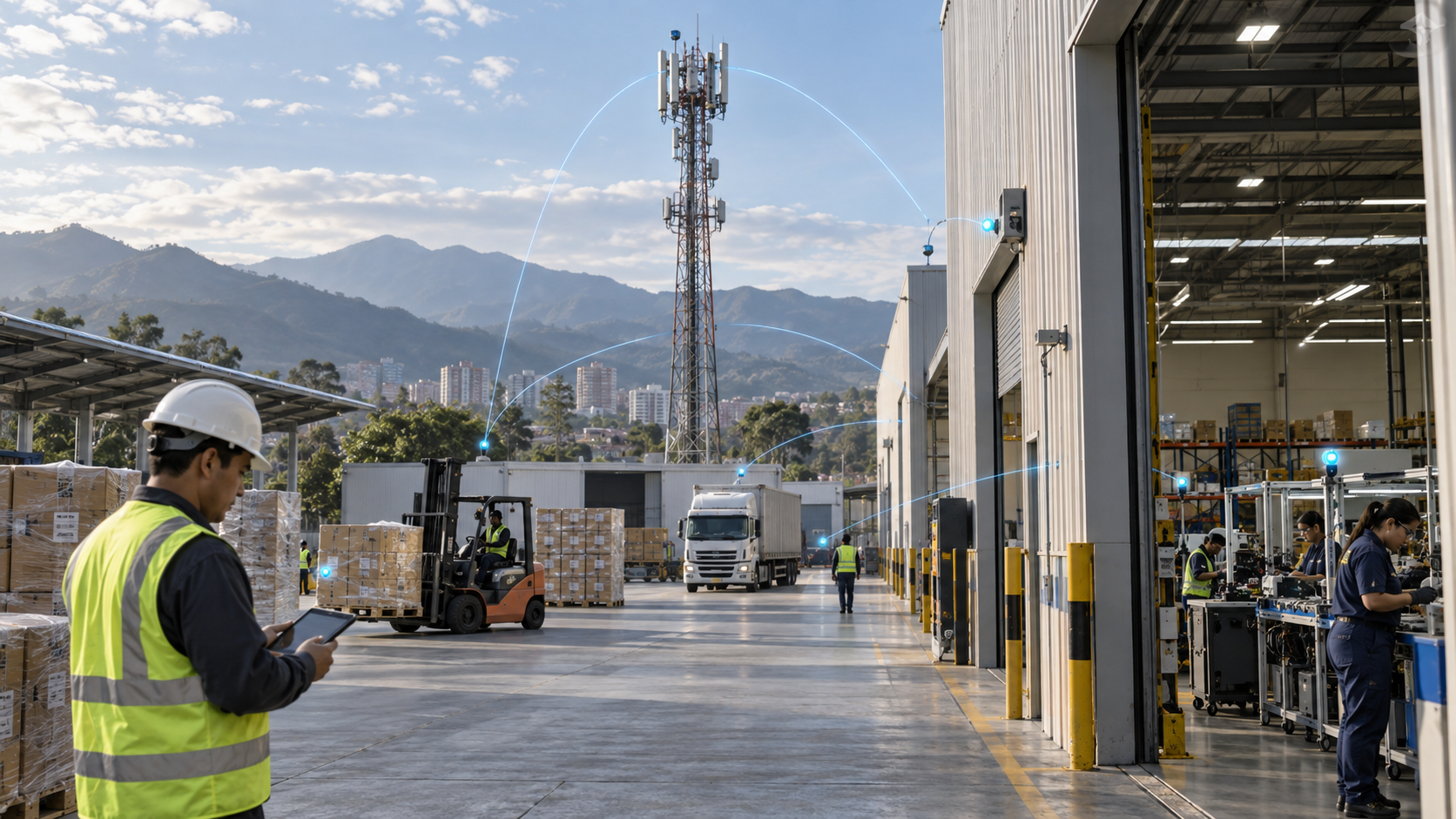Conectividad inalámbrica aplicada a la industria y la logística